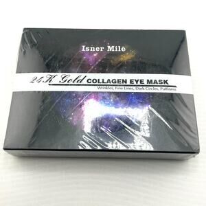 Isner Mile 24K Gold Collagen Eye Mask wrinkles dark circles puffiness collagen